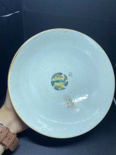 古玩陶瓷清道光瓜蝶連綿囍字紋海碗拍賣，當前價格500元