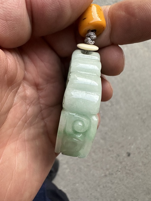 古玩玉器翡翠香囊拍賣,當前價格5555元