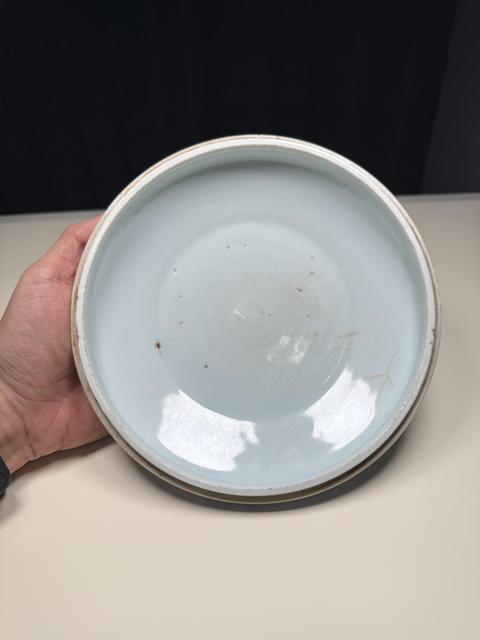 古玩陶瓷青花蓮瓣如意寶相花紋蓋盒真品鑒賞圖
