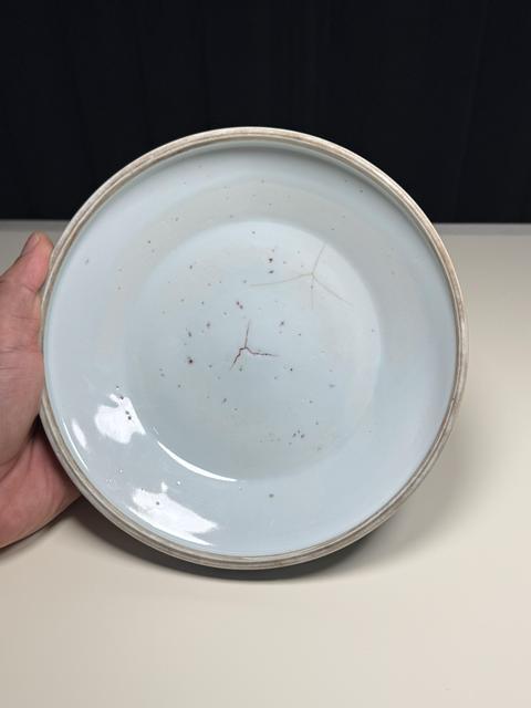 古玩陶瓷青花蓮瓣如意寶相花紋蓋盒真品鑒賞圖