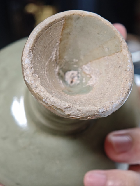 古玩陶瓷龍泉青瓷高足杯真品鑒賞圖