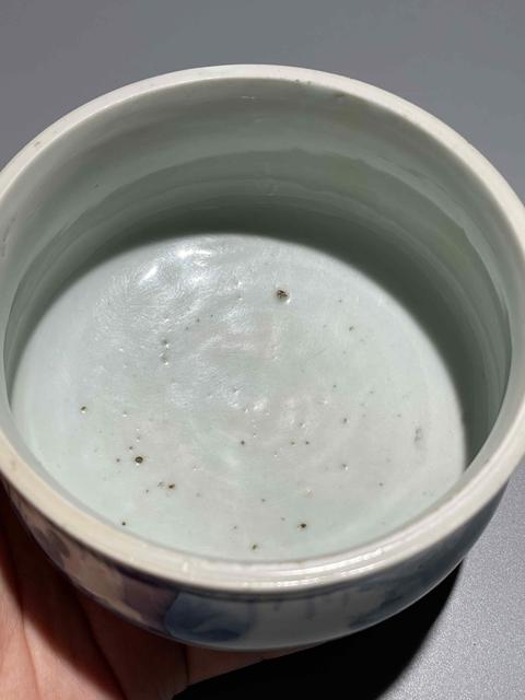 古玩陶瓷明末清初青花人物紋香爐真品鑒賞圖