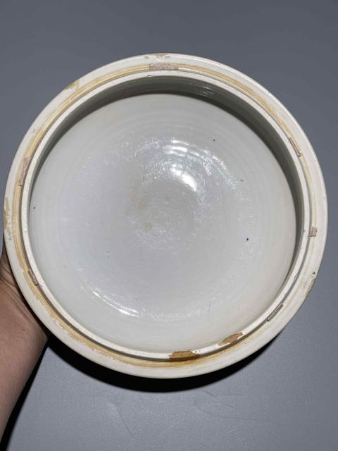 古玩陶瓷清代康熙青花人物大蓋缸真品鑒賞圖