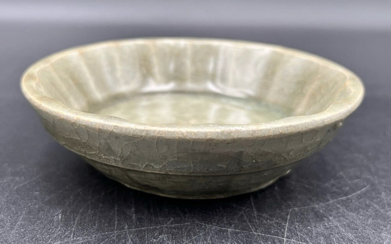 古玩陶瓷龍泉青瓷蔗椴洗真品鑒賞圖