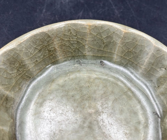古玩陶瓷龍泉青瓷蔗椴洗真品鑒賞圖