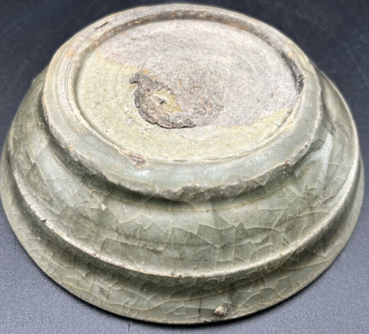 古玩陶瓷龍泉青瓷蔗椴洗真品鑒賞圖