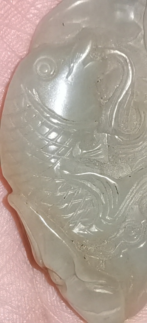 古玩玉器玉魚真品鑒賞圖