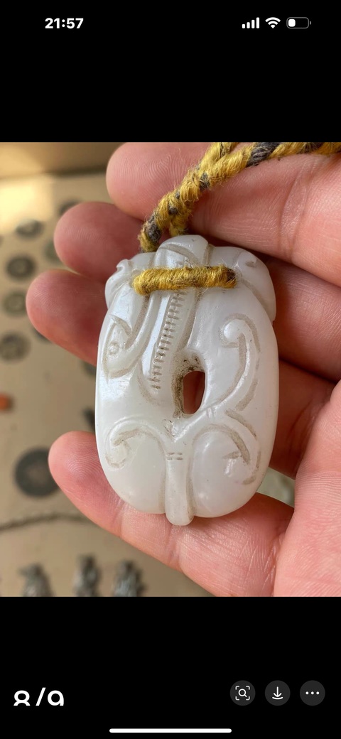 古玩玉器螭龍佩真品鑒賞圖