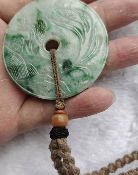 古玩玉器翡翠雕“安居樂業”璧真品鑒賞圖