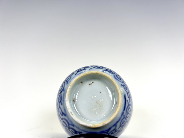 古玩陶瓷清中期·外纏枝蓮內太白醉酒杯拍賣,當前價格336元
