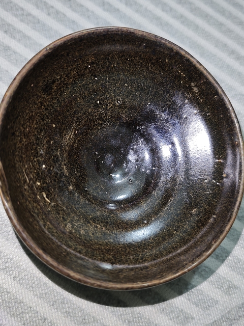 古玩陶瓷南宋福建窯口黑釉茶盞真品鑒賞圖