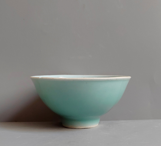 古玩陶瓷青釉茶圓真品鑒賞圖