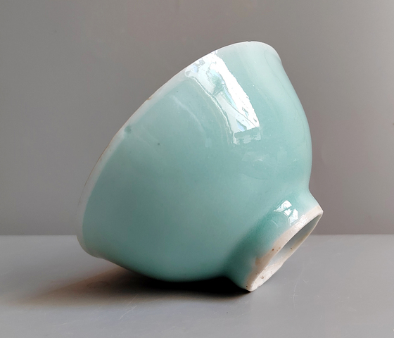 古玩陶瓷青釉茶圓真品鑒賞圖
