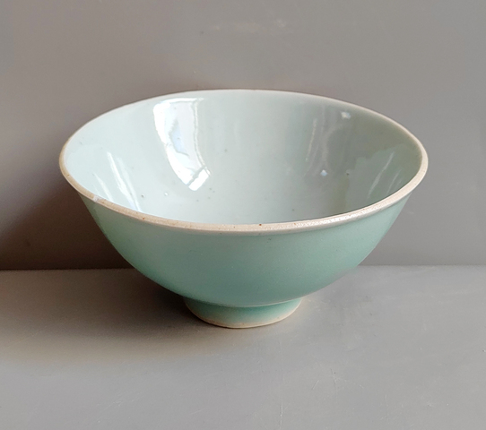古玩陶瓷青釉茶圓真品鑒賞圖
