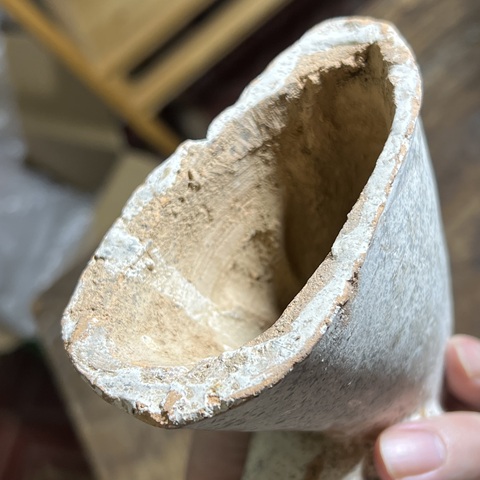 古玩陶瓷漢代陶馬頭拍賣,當前價格2000元
