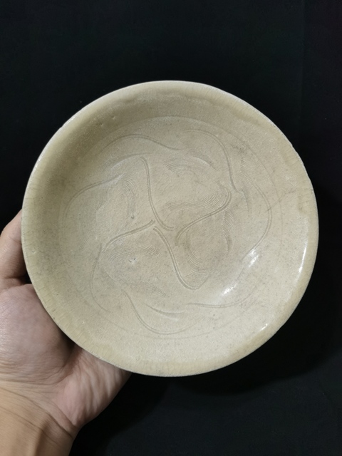 古玩陶瓷宋青白釉刻花盤拍賣,當前價格0元