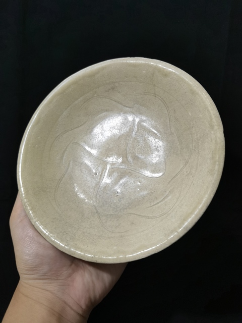 古玩陶瓷宋青白釉刻花盤拍賣,當前價格0元