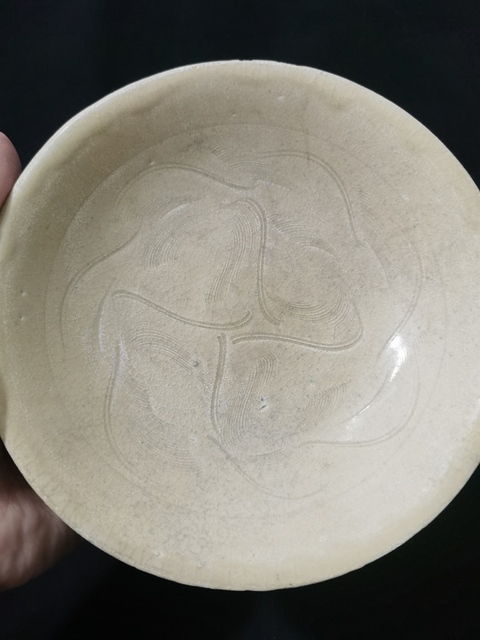 古玩陶瓷宋青白釉刻花盤拍賣,當前價格0元