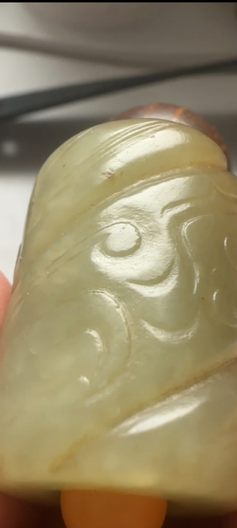 古玩玉器仿古玉勒子真品鑒賞圖