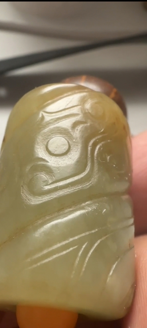 古玩玉器仿古玉勒子真品鑒賞圖