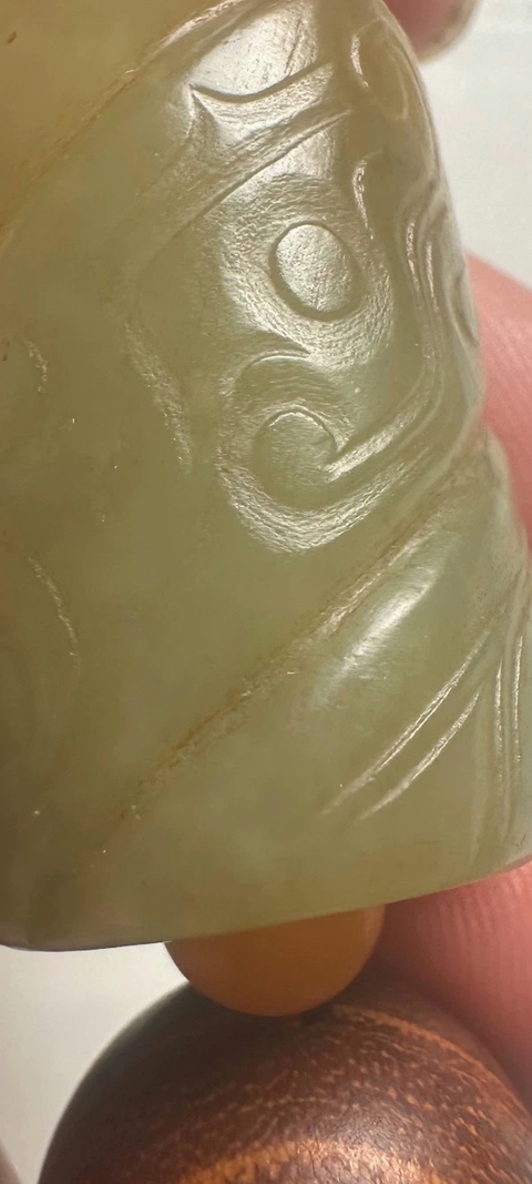 古玩玉器仿古玉勒子真品鑒賞圖