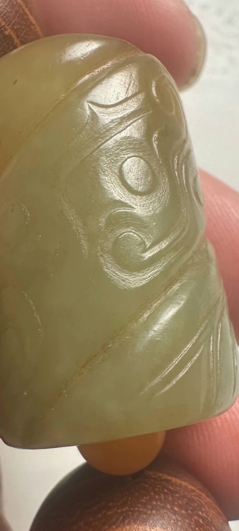 古玩玉器仿古玉勒子真品鑒賞圖
