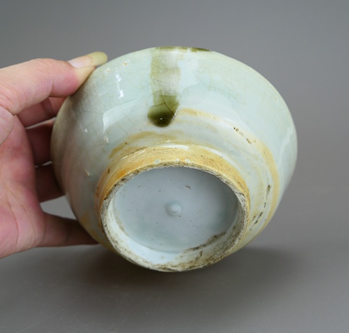 古玩陶瓷精品:元代影青釉綠彩茶碗(稀少品種)拍賣,當(dāng)前價(jià)格115元