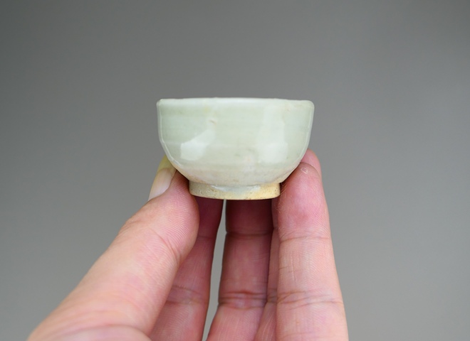 古玩陶瓷元末明初.青白釉杯拍賣,當前價格188元