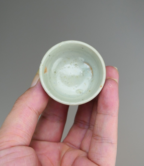 古玩陶瓷元末明初.青白釉杯拍賣,當前價格188元