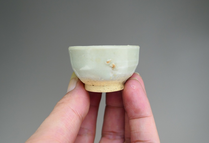 古玩陶瓷元末明初.青白釉杯拍賣,當前價格188元