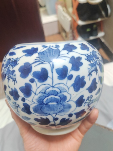 古玩陶瓷龍紋青花水呈真品鑒賞圖