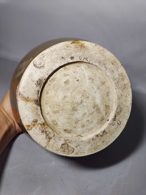 古玩陶瓷紫金釉蓋罐真品鑒賞圖