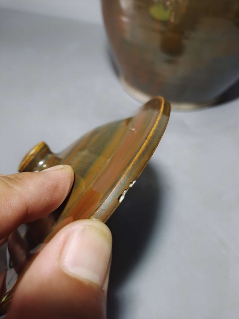 古玩陶瓷紫金釉蓋罐真品鑒賞圖