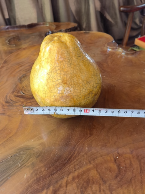 古玩陶瓷黃釉像生瓷拍賣,當前價格500元