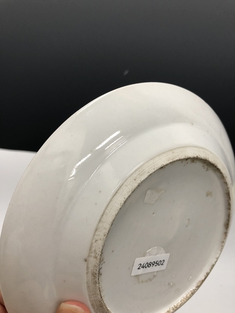 古玩陶瓷人物紋廣五彩盤真品鑒賞圖