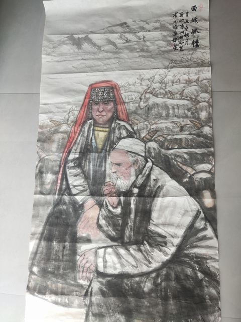 古玩字畫中美協(xié)名家蔡衛(wèi)星 西域風(fēng)情拍賣,當(dāng)前價格2988元