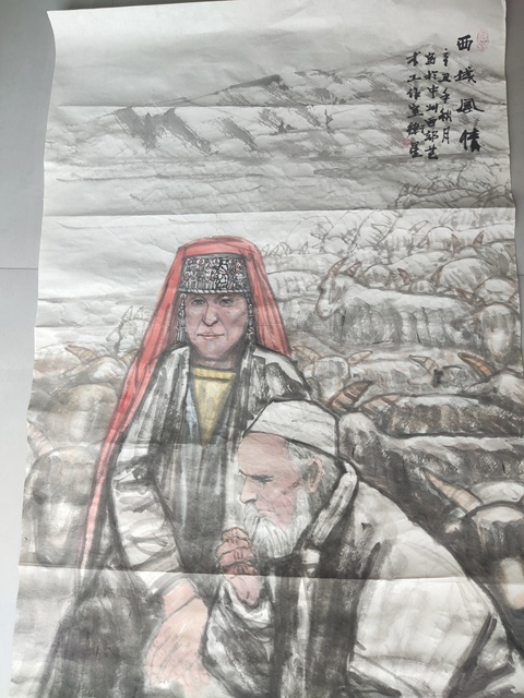 古玩字畫中美協(xié)名家蔡衛(wèi)星 西域風(fēng)情拍賣,當(dāng)前價格2988元