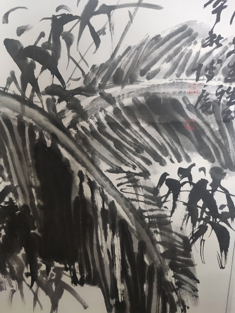 古玩字畫手工原裝原裱中美協(xié)名家田博庵 墨竹芭蕉拍賣,當(dāng)前價(jià)格2988元