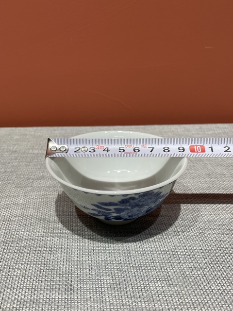 古玩陶瓷民國青花花卉紋茶園真品鑒賞圖