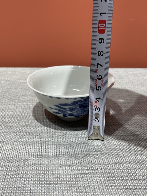 古玩陶瓷民國青花花卉紋茶園真品鑒賞圖