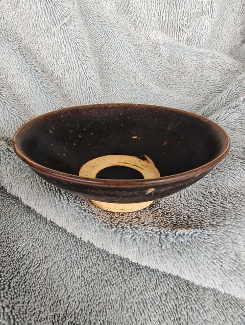 古玩陶瓷宋代吉州窯黑釉盞拍賣，當前價格1800元