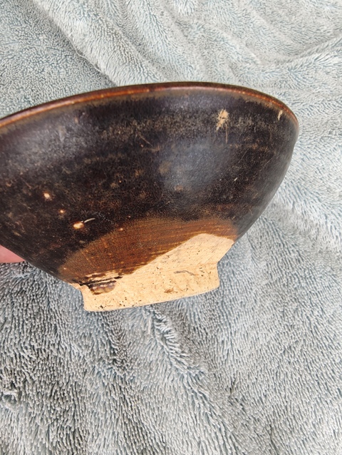 古玩陶瓷宋代吉州窯黑釉盞拍賣，當前價格1800元