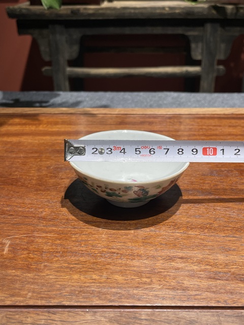 古玩陶瓷清代同治粉彩花鳥紋茶園拍賣,當前價格2200元