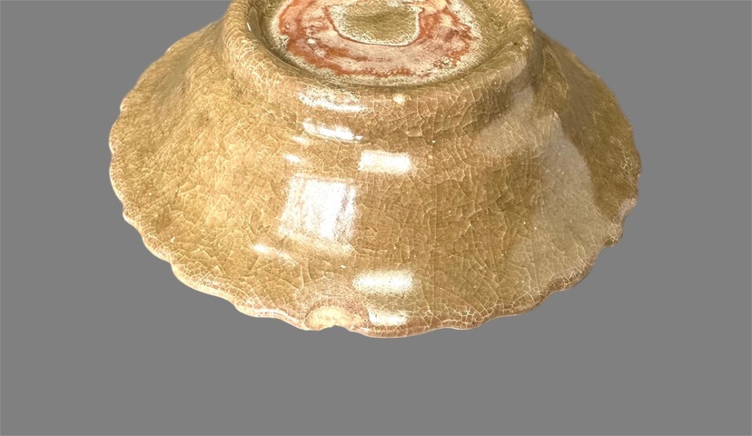 古玩陶瓷龍泉窯菱口碟真品鑒賞圖