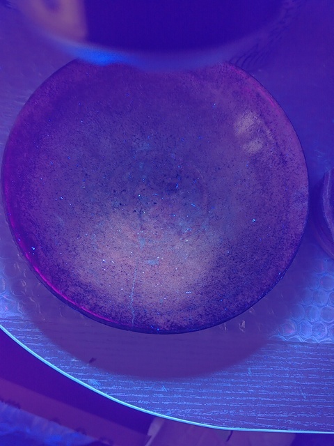 古玩陶瓷素面青花釉碗真品鑒賞圖