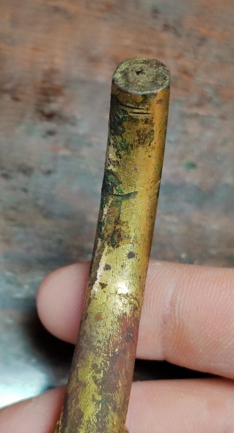 古玩銅器鎏金銅龍頭真品鑒賞圖