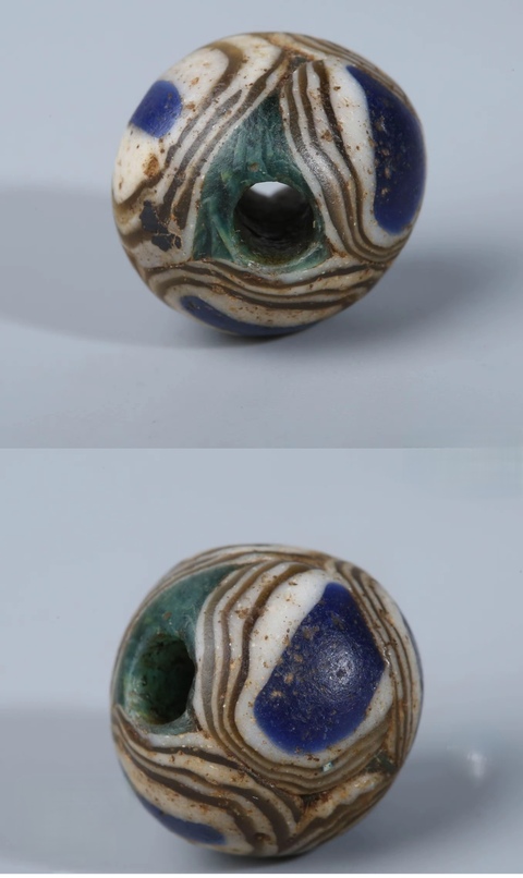 古玩雜項蜻蜓眼真品鑒賞圖