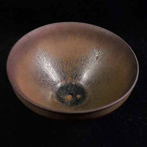 古玩陶瓷兔毫盞真品鑒賞圖