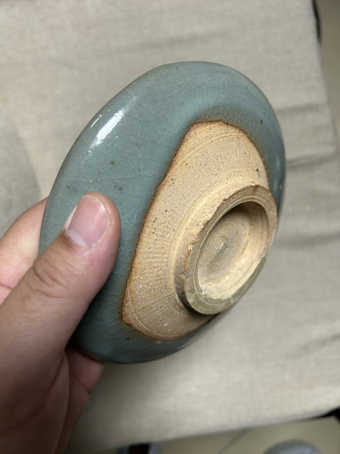 古玩陶瓷青釉盤真品鑒賞圖