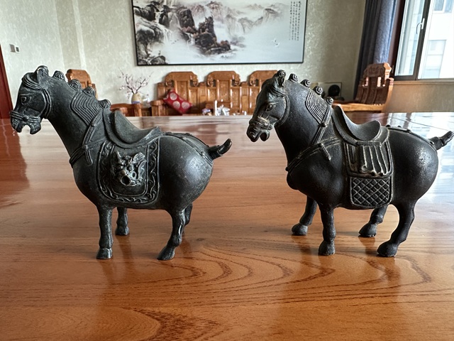 古玩雜項銅馬擺件真品鑒賞圖